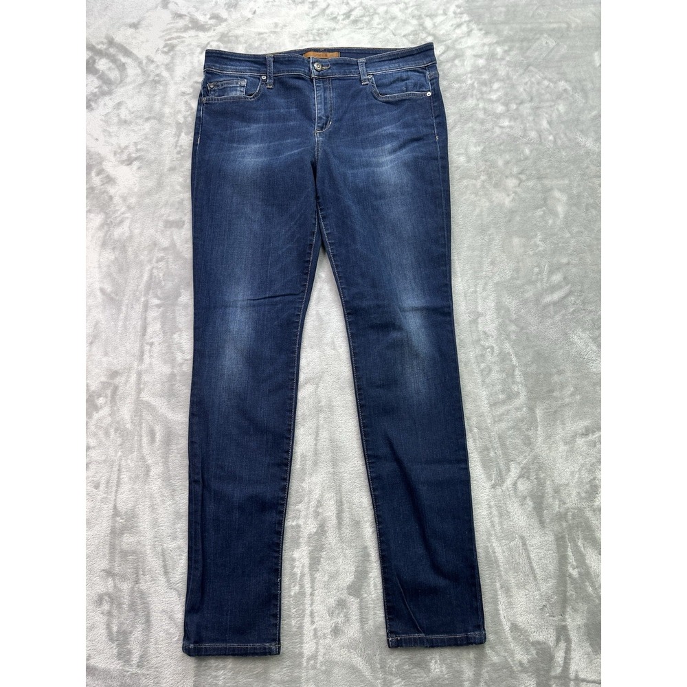 J.J. Joes Jeans Womens 32 Blue Vintage Reserve Skinny Mid Rise Faded Whiskered